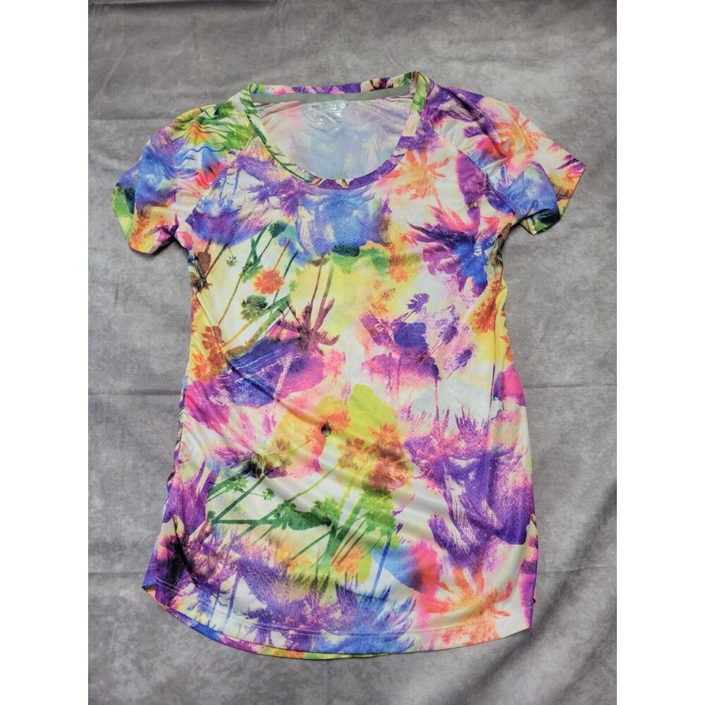 Reel Legends Athletic Tee Shirt Womens Medium Multicolor Reel Tec Performance